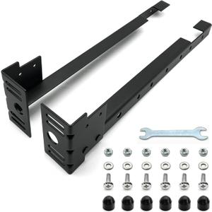 Bed Frame Footboard Extension Brackets Set Attachment Kit - Fit for Twin, Full, Queen, or King Size Beds