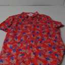 FT FENTENG Mens Hawaiian Shirts Regular Fit Short Sleeve Casual Button Down Summer Tropical Beach Shirts (X-Large, Red Usa Flag)