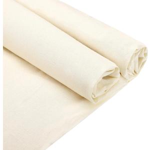 10 Yards x 63 Inches 100% Cotton Muslin Fabric by The Yard Draping Muslin Cloth Roll Textile Natural Cotton Fabric Bleached or Unbleached for Quilting Sewing Apparel Backing Material