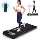 Walking Pad, Under Desk Treadmill for Home and Office, 330 Lbs Capacity, 3 in 1 Portable Treadmill with Remote Control, Classic Black