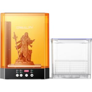 Creality Wash and Cure Station UW-03 2 in 1 Machine Resin 3D Printer Upgraded 405nm UV Curing Rotary Box Bucket for LCD/DLP/SLA Size 8.26x6.29x7.87in