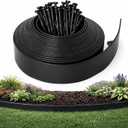 Gardzen Landscape Edging Kit, 60-Foot Long, 3-Inch Tall, No Dig Garden Edging Border for Flower Beds, Tree Rings, Pathways , Includes 60 Spikes