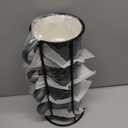 LYEOBOH Coffee Mug Set Porcelain Stackable Coffee Mugs with Stand and Spoons, 13 OZ. Cappuccino Cup Demitasse Cups for Drinks, Espresso, Latte,Set of 4, Dark Green