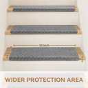 Bullnose Carpet Stair Treads for Wooden Steps Indoor 9.5" x 30"