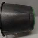 NDS 111BC 10 in. Round Standard Series Valve Box and Cover, 10 in. Height, Irrigation Control Valve Lettering, Black Box, Green Overlapping Cover, Black/Green