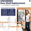 242126602 Refrigerator Door Bin Shelf UPGRADED Replacement for Frigidaire Door Shelf LFSS2612TF0 LFSS2612TF4 Door Bin Bottom Shelf Parts 2421266 PS12364199 Shelves 2-Pack