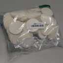 MotBach 60 PCS White Round Makeup Sponge, Cosmetic Sponge Round Foam Pad Eye Facial Powder Puff, Beauty Makeup Foundation Powder Blender for Women Lady All Skin Types Wet and Dry Dual Use (1 Count (Pack of 60))