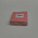 Gatherfun Disposable Red and White Gingham Paper Napkins (Pack of 50) (1-Red Plaid)