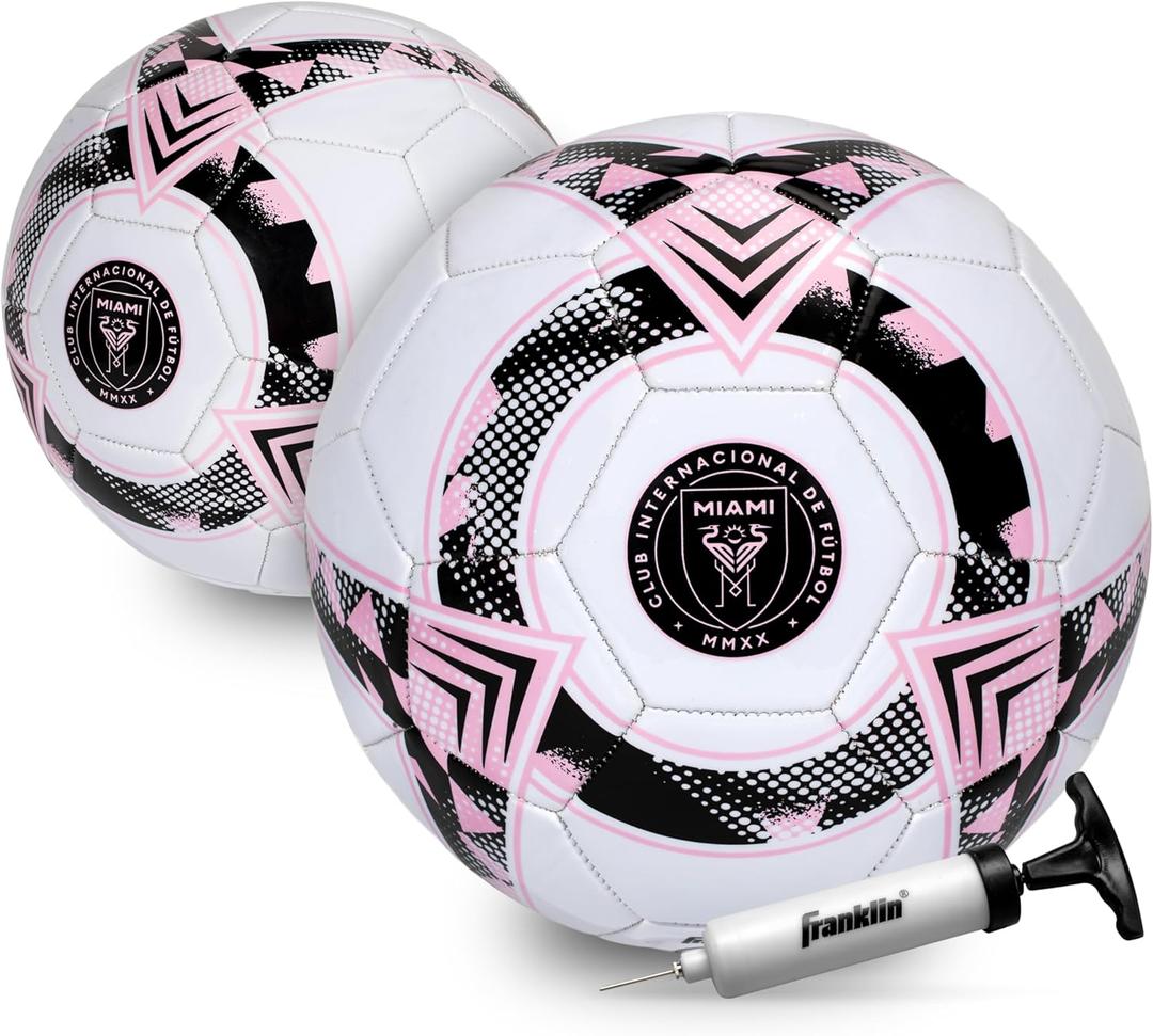 Franklin Sports Official MLS Team Soccer Balls - Official Size 5 Soccer Balls - Regulation Size + Weight Soccer Ball for Kids + Adults - Boys + Girls Soccer Ball - Air Pump Included