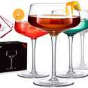 JBHO Martini Glasses, Crystal Coupe Glasses Set of 2, 10 Oz, Large and Fancy Cocktail Glasses, Hand-Blown Champagne Coupe Glasses for Espresso Martini, Manhattan as Bar Glassware or Mother's Day Gift