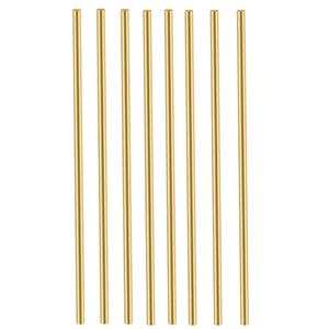 8 PC Brass Round Stock Lathe Bar Stock Kit Stock Solid Bras s Rod 1/8 Inch in Diameter 12 Inch in Length (3.18 mm)