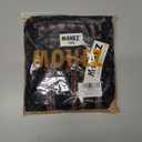 Men Hawaiian Shirt Floral Short Sleeve Shirts Summer Vacation Print Casual Button Down Beach Shirt (Black, XXXL)