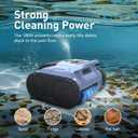 SAT20 Pro Robotic Pool Cleaner for Inground Pools, AI Sonar Smart Navigation, Cordless, 180-Mins Battery Life, Blue (Pale Blue)