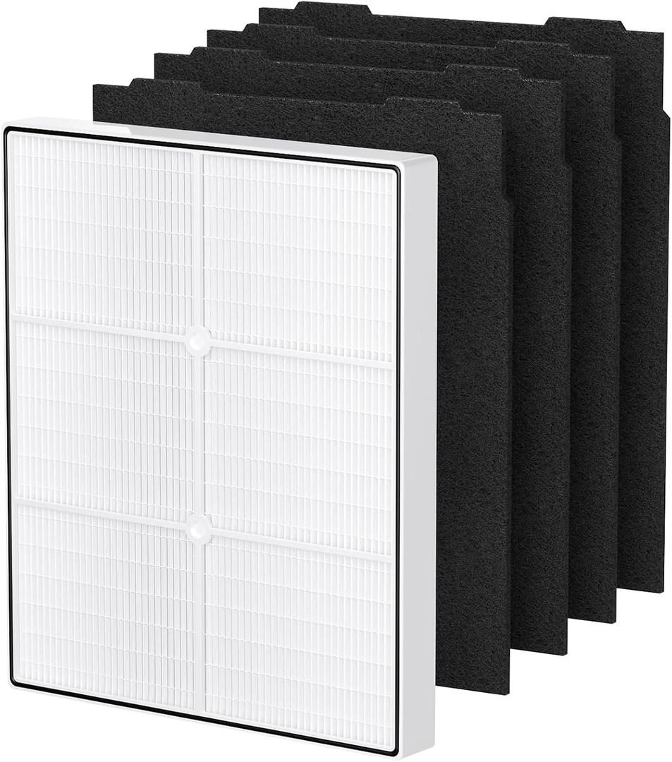 AP510 & AP450 HEPA Replacement Filter Set Compatible with Whirlpool Whispure 1183054K 8171434K Fits AP450 AP510 AP51030K AP51030KB AP45030K WP500 WP1000 Air Purifier, 1 HEPA Filter + 4 Carbon Filters