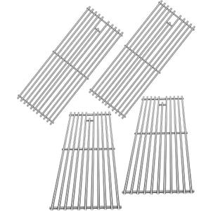 4 Pack 7mm Round Stainless Steel Grill Cooking Grates Grids Replacement Parts for Bull BBQ Angus, Brahma,7 Burner Premium,CG112 Replaces OEM 16517