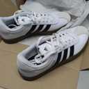 adidas Womens VL Court 3.0 Sneaker (9.5, White/Black/Grey)