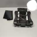 Car Seat Travel Cart with Wheels - Folding Dolly Roller for Airport, Airplane, and Luggage - Portable Carrier with Backpack Strap and Trolley Design(Black)