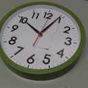AKCISOT Wall Clock 10 Inch Silent Non-Ticking Modern Clocks Battery Operated - Analog Classic for Office, Home, Bathroom, Kitchen, Bedroom, School, Living Room(Olive Green)