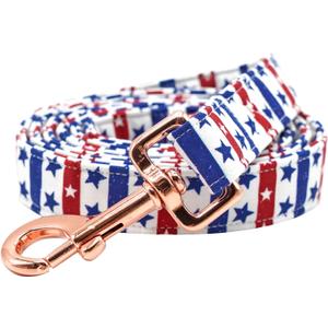 Elegant little tail Dog Leash, Independence Dog Leashes Durable and Strong Pet Leash Holiday Dog Leash with Soft Handle for Small Medium Large Dogs (Small (Pack of 1), American Flag)