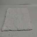 Small Bathroom Rugs 17x24 Non Slip White Fluffy Bath Mat for Bathroom Floor Machine Washable Plush Luxury Bath Rug for Tub Soft Shaggy Absorbent Shower Mat