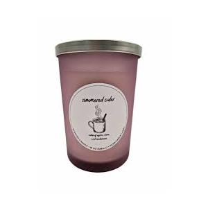 HD Designs Halloween Frosted Jar Candle Pink Simmered Cider