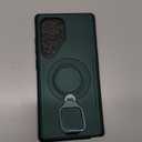 CENMASO Magnetic Case for Samsung Galaxy S25 Ultra with 360 Spin Stand, Compatible with Magsafe, Military Grade Protection, Shockproof Case for Galaxy S25 Ultra with Kickstand & Ring Stand, Green