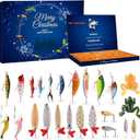 2025 New Advent Calendar Fishing Christmas Countdownfishing advent calendar 2025A set that includes fishing bait, suitable for fishing enthusiasts, adults, boys, Christmas gift