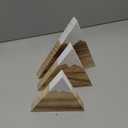 Maitys 3 Pcs 3 Size Mountain Shelf Decor Mountain Wooden Sign Farmhouse Wood Adventure Sign Woodland Nursery Decor Travel Table Centerpiece for Home(Dark Brown)