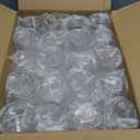 Goodluck 40 PCS Diamond Stemless Plastic Wine Whiskey Glasses, 12 Oz Disposable Cocktail Glasses, Suitable for Weddings, Birthday Parties, Family Gatherings, Bars, etc Gold rimmed cups, 2.95 Inches X 3.94 Inches
