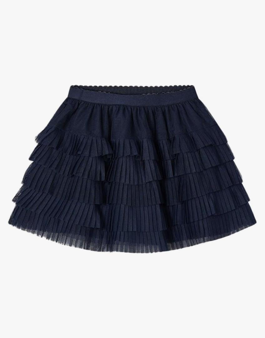 Pleated Tulle Skirt for Girls Navy Size Unknown(M-L)