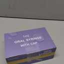 50 Pcs 1ml Syringes with Caps Oral Dispenser Individually Sterile Warpped for Medicine Dropper, Colostrum Collect Feeding Pets, Liquid