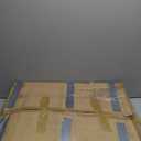 unipaws Bar Cart with Wheels, Easy Assembly Rolling Serving Bar Trolley with 2-Tier Shelves and Rotating Wheels for Home Kitchen Dining and Living Room (Gold & White)