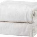 Bedsure Fleece Blanket Twin Size White - 300GSM Lightweight Plush Fuzzy Cozy Soft Warm Blanket for Bed, Sofa, Couch, Travel, Camping, 60x80 inches