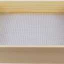 Soil Sifter for Garden,Wooden sifter for gardeningMulti-Purpose Soil Screen Wood Dirt Sifter Hand Held Cedar Garden Sifter for Compost,Plant flowers Sifter for Compost, Dirt and Potting Soil.