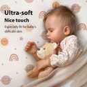 Baby Crib Sheets for Boys and Girls, 3 Pack Fitted Toddler Bed Sheets Neutral for 52x28 Standard Crib and Toddler Mattresses, Super Soft Microfiber Orange Sun Rainbow