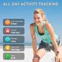 Fitness Tracker with 24/7 Heart Rate, Blood Oxygen, Sleep Tracker, Waterproof Fitness Watch, Activity Tracker with Step Tracker for Women Men