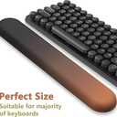 AKIT Ergonomic Mouse Pad with Wrist Rest& Keyboard Wrist Rest, Wrist Rest for Computer Keyboard, Pain Relief, Non-Slip Rubber Base, Mousepad Wrist Support for Gaming, Office, Home, Gradient Black