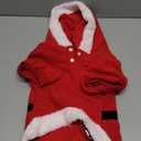 EXPAWLORER Christmas Dog Hoodie - Santa Claus Christmas Costume Outfit, Pet Winter Sweater Coat, Puppy Party Clothes Apparel for Small Medium Dogs