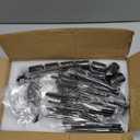 Sieral Candle Holders Bulk Taper Candlesticks Holders Set Modern Decorative Metal Candelabras for Wedding Anniversary Home Dinning Table Centerpiece Xmas Party Decor(Matte Black,36 Pcs)