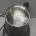 Electric Gooseneck Kettle, 1F Temperature Control, 304 Stainless Steel Inner, 0.8L/1200W Fast Heating with Auto Shut-Off & Safety Lock for Pour Over Coffee & Tea - Black