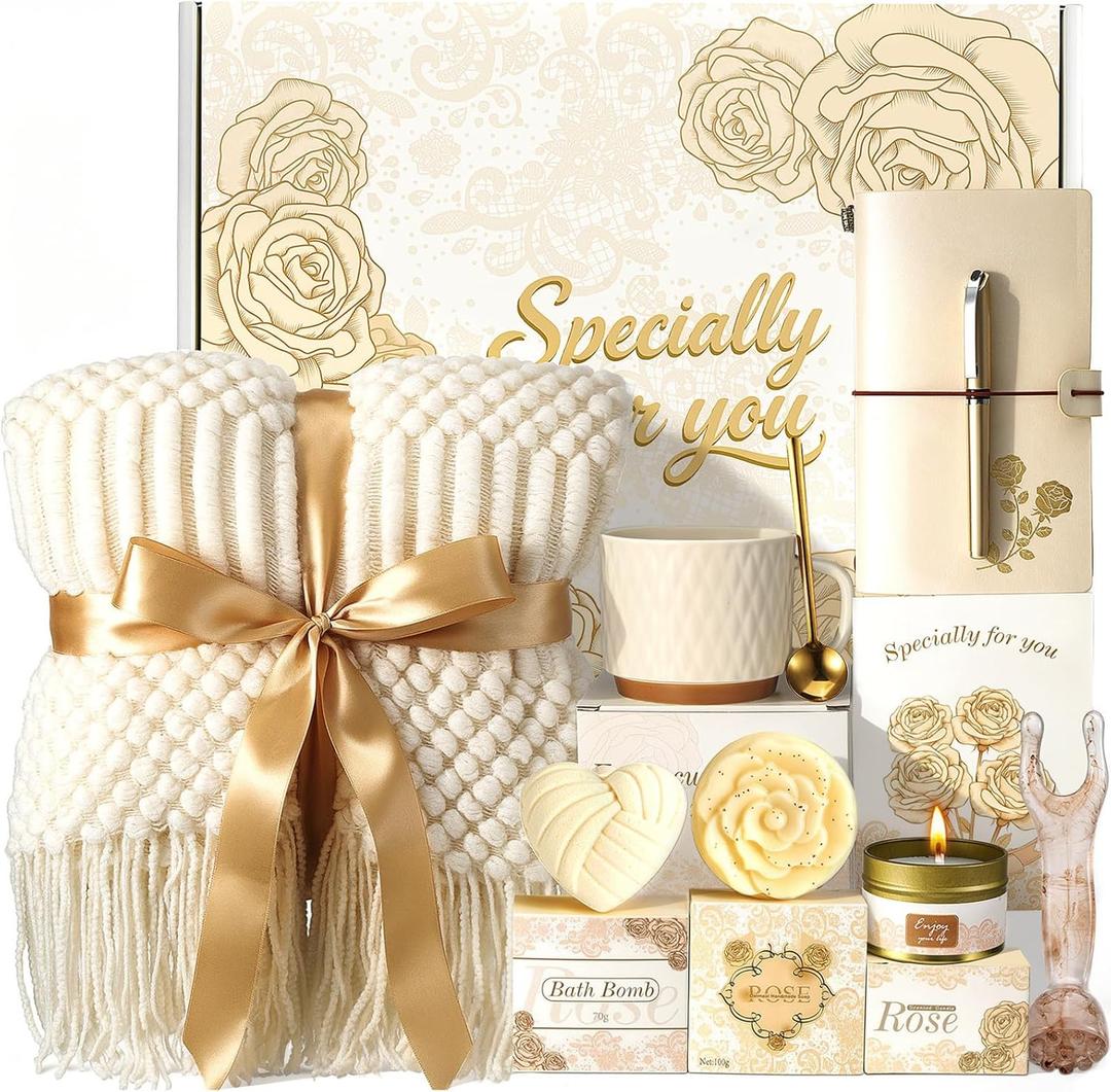 Mothers Day Gifts for Mom Wife Grandma Sister Daughter Friends - Birthday Gifts for Women Self Care Gift, Thinking of You Relaxation Gift Spa Gifts Baskets for Women, Get Well Comfort Gifts for Women