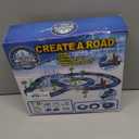 Track Car Toys, 269 PCS Racing Tracks Toy, Create A Frozen World Race Road, Flexible Tracks Playset & 2 PCS Cool Race Cars, Toddler Toys Birthday Gifts for Age 3 4 5 6 Year Old Boys Girls (Blue)