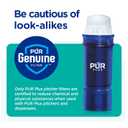 PUR PLUS 30-Cup Water Filter Dispenser with 1 Lead-Reducing PUR PLUS Filter, Dishwasher Safe, Powerful Filtration, Large Capacity with Slim, Space-Saving Design, White (DS1811Z)