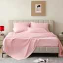Queen Sheet Set - 6 Piece Sheets Queen Size Bed Set - Breathable & Cooling Hotel Luxury Bedding Set - Soft & Comfy Fully Elasticized 16" Deep Pocket Queen Sheets (Queen Baby Pink)