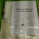 Adjustable Bread Slicer Homemade Sourdough Bread Cutter with Scale Line, Bottom Suction Cup, with Clip and Plate (White)