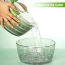 Salad & Lettuce Spinner,Large 4.2L - Quick Dry Fruit & Vegetable Washer with Locking Lid,Ergonomic Handle,BPA-Free (Green),Easy for Salads and Faster Food Prep