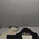 2 Pack Children's Apron, Adjustable Waterproof Art Apron with Pockets, Girls Boys Bib Aprons for Kids Painting Crafting Cooking Baking Art Gardening(Gray and Black)