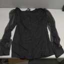 Fayenne Womens Tops Deep V Neck Cross Wrap Sexy Tops Polka Dot Mesh Long Sleeve T Shirt Casual Blouses (XX-Large, Black)