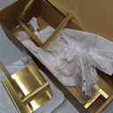 5 Pieces Bathroom Hardware Accessories Set Brushed Gold, 24Inch Bathroom Towel Rack Set SUS304 Stainless Steel, Square Toilet Paper Holder with Shelf Heavy Duty, Wall Mounted