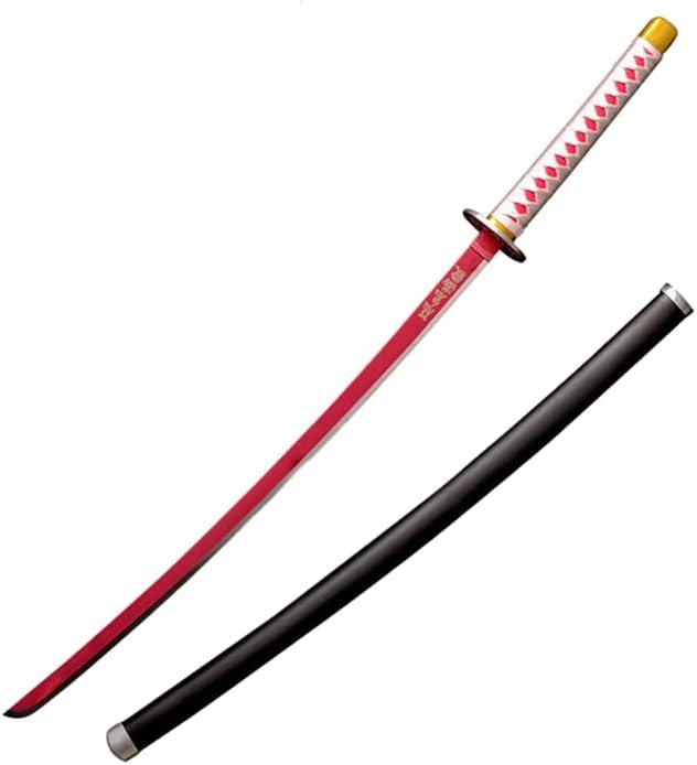Sword Valley Demon Series Anime Sword - Slayers Katana｜40.9" Length｜Anime Original Texture Carbon Steel Blade Carving Symbol｜Non-Slip Grip｜for Cosplay & Display